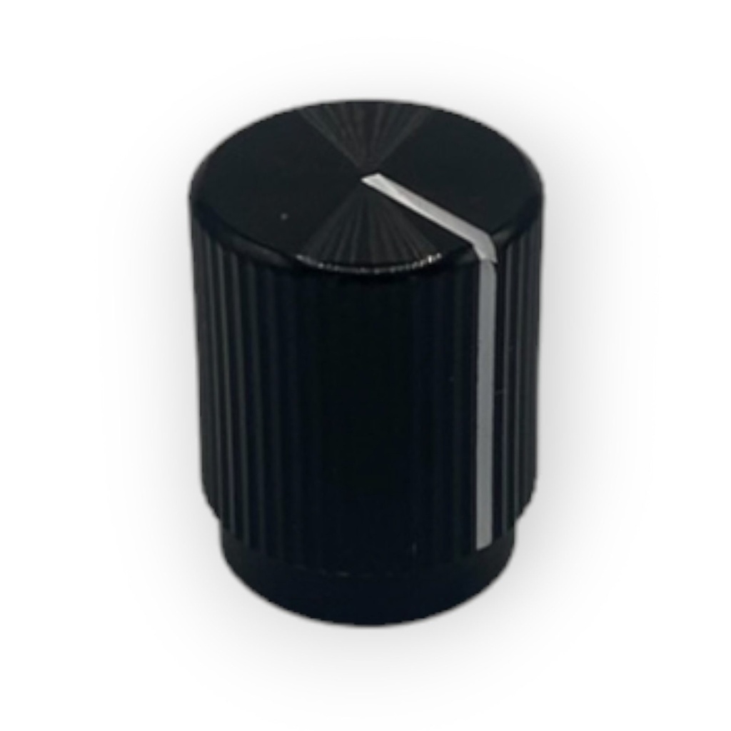 Knob Gnarled 0.125-Metal for Volume Control