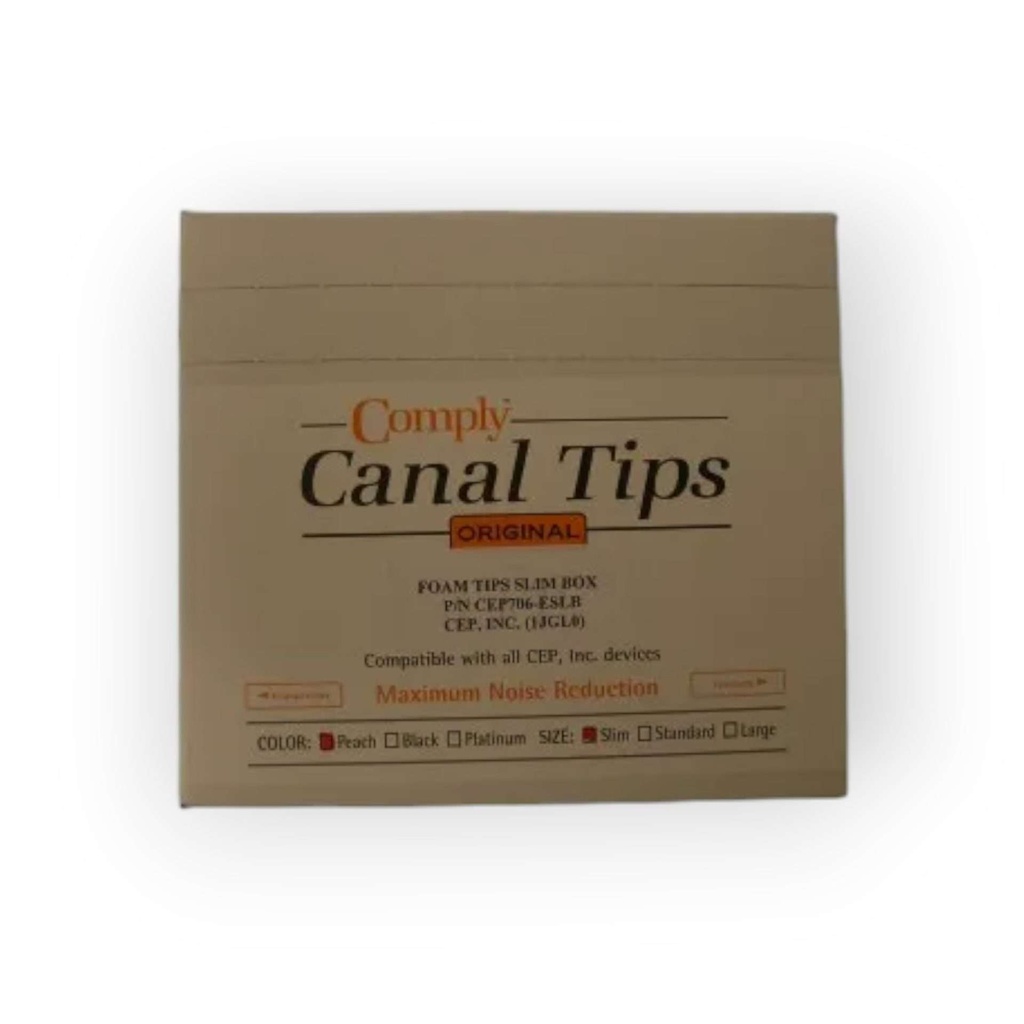 Box of Slim Ear Tips individually wrapped, Qty: 100 pair
