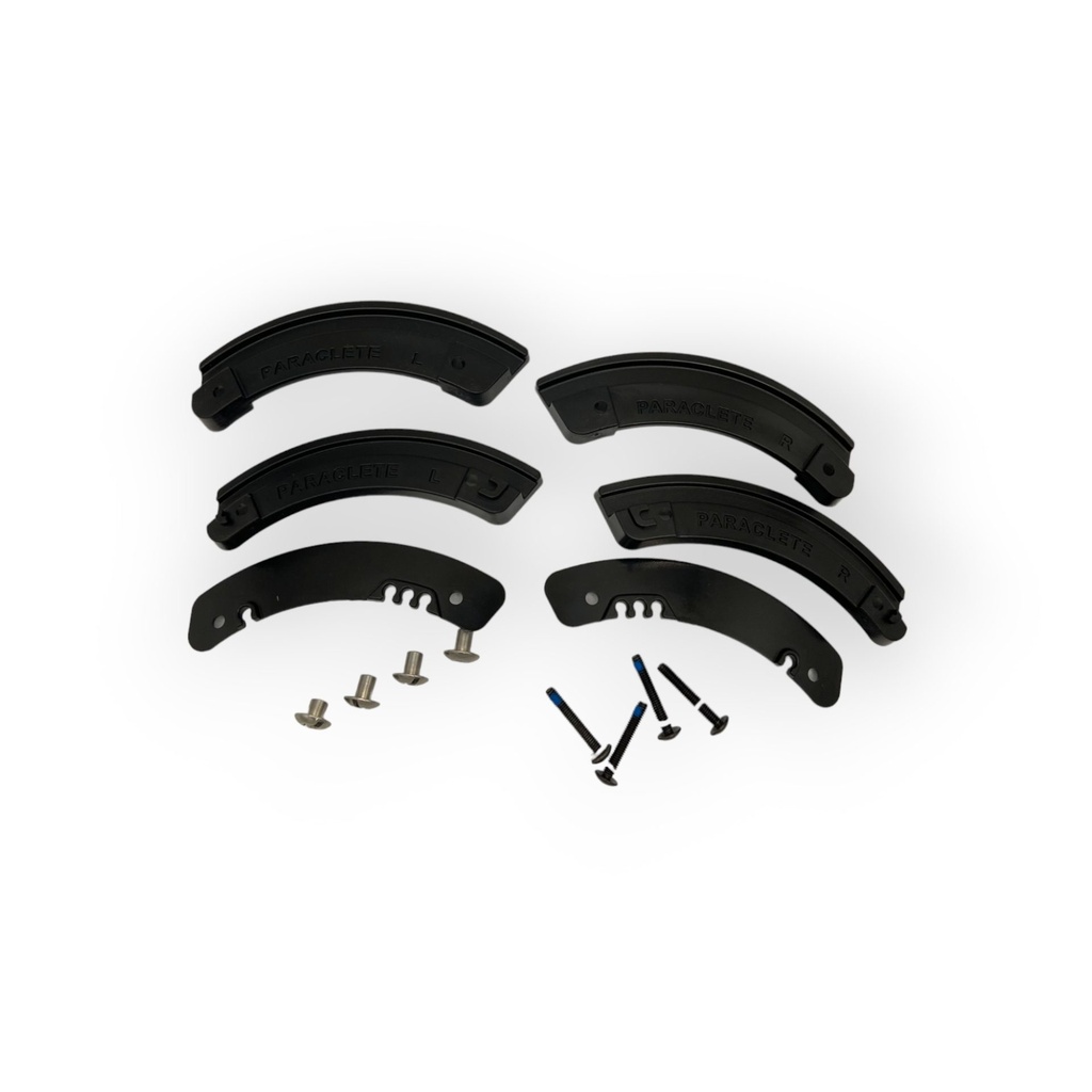 DUAL VISOR TRACK ASSEMBLY (includes tracks, detent spacers, screws, posts and nylon washer)