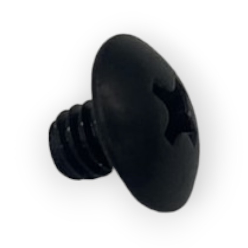 [PLS-8-32X1/4] Screw, 8-32 X 1/4", SS, Black Oxide Coated, Front Retention Assembly, Nylon Patch, Truss Head, Phillips