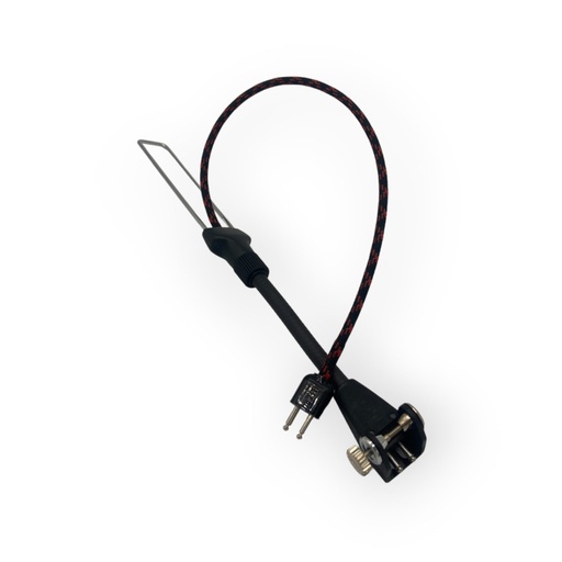 [PAC-009HF/B-M87] 1/2 Flex - 1/2 Rail Mic boom, Thumb Screw Connection, Braided