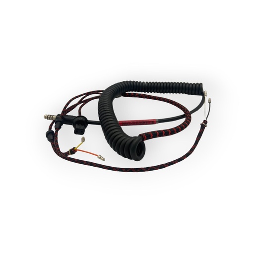 [PAC-001/CS] 3' Coiled Downlead for SPH Series Helmet, U-174/U