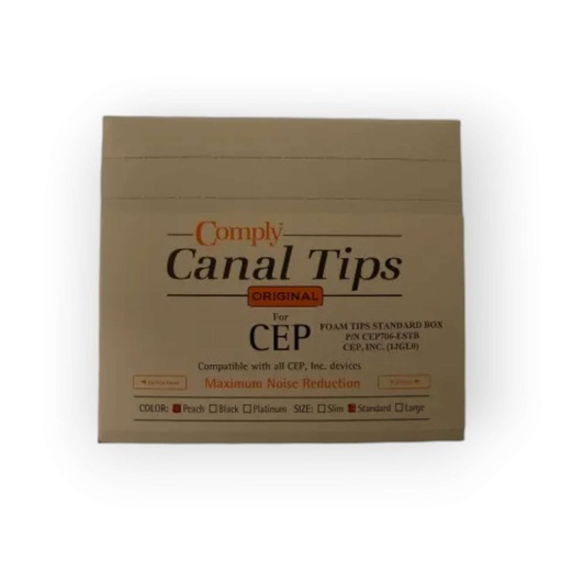 [CEP706-EMXB] Mixed Box of 100 Sets of Foam Ear Tips, Standard and Slim.
